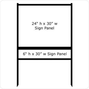 2-pack-24" x 30" Real Estate Sign Frame (1) Rider