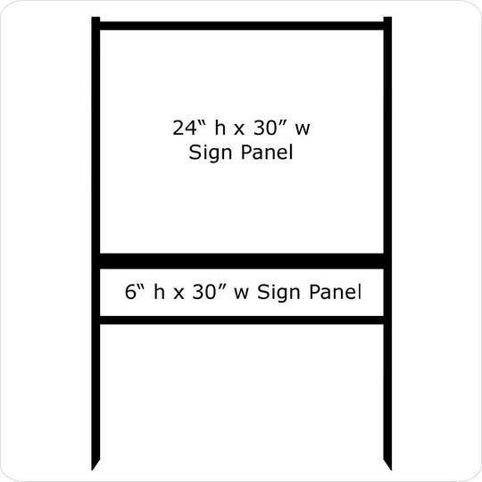 2-pack-24" x 30" Real Estate Sign Frame (1) Rider