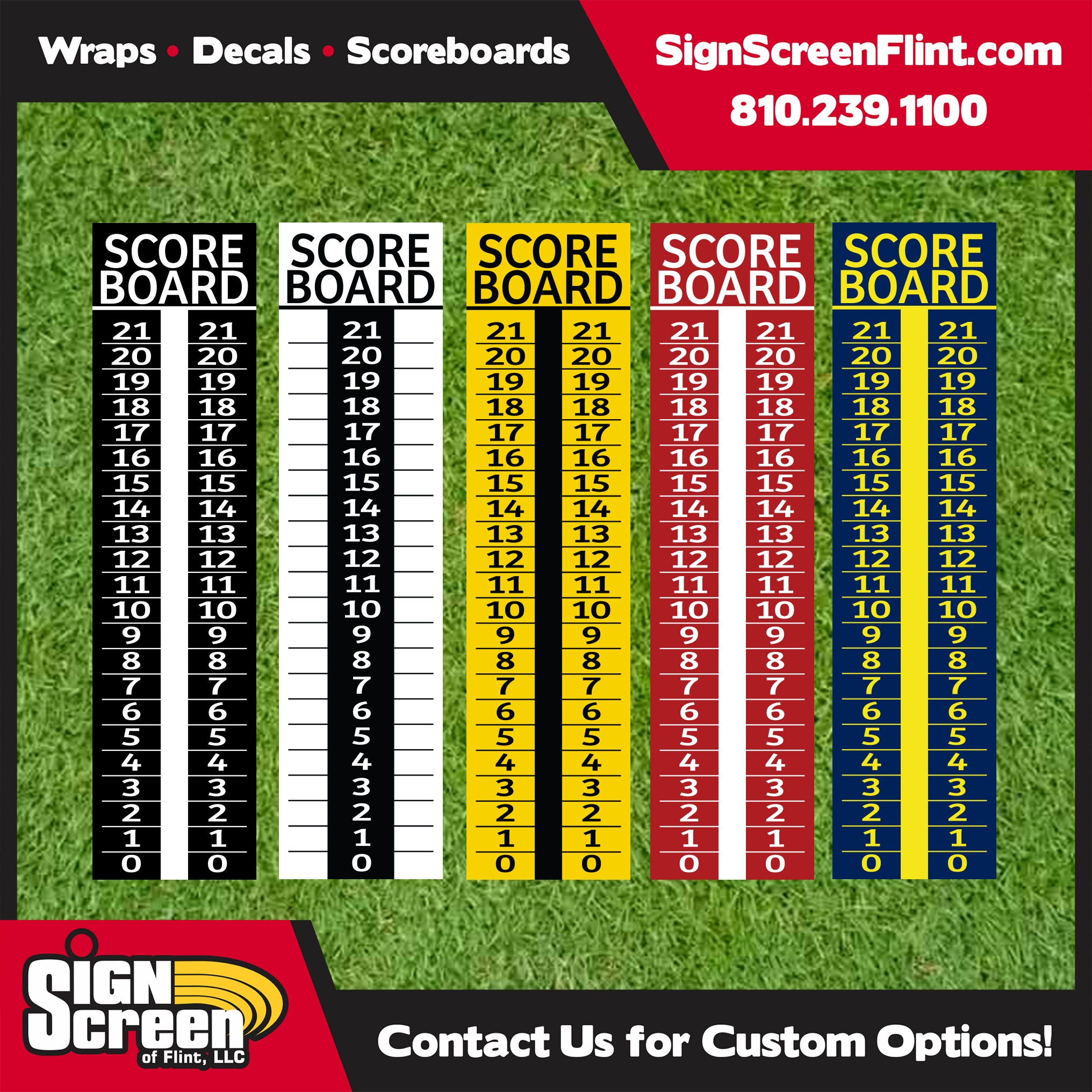 1 piece - Cornhole Scoreboard/Score Keeper Sign